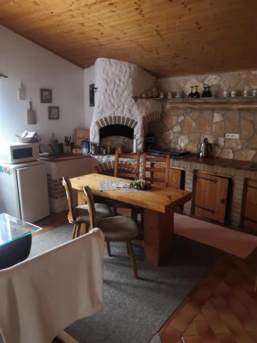 Cuisine ou kitchenette dans l'établissement Ubytování v soukromí Klima