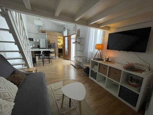 Studio avec extérieur
