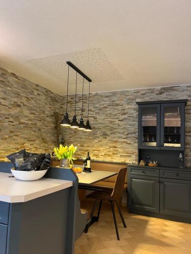 Kuchyň nebo kuchyňský kout v ubytování Deluxe Apartement Tirol