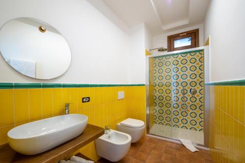 Salle de bains dans l'établissement Il Vigneto di Nonno Pietro