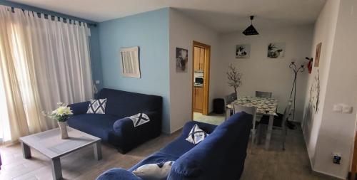 A seating area at Xeraco Beach Alma
