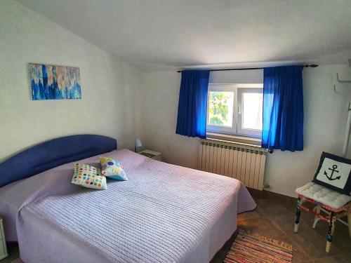 Postel nebo postele na pokoji v ubytování Apartment Luna II with Sea View