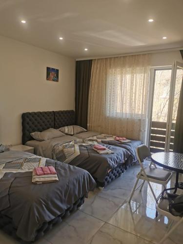 Кровать или кровати в номере Apartman Aleksandar 1