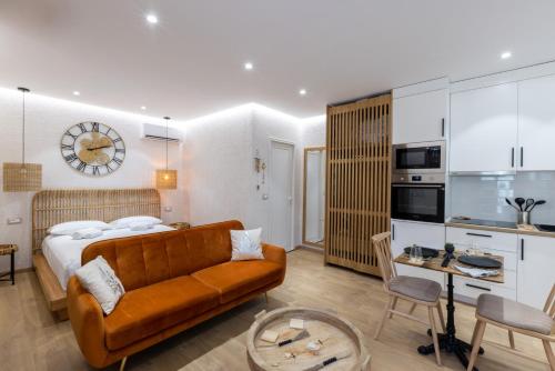 Kuchyň nebo kuchyňský kout v ubytování Boho Central Apartment