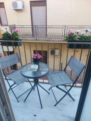 En balkong eller terrasse på Borgo La Chiusa