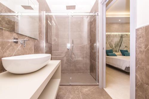 Ett badrum på Le note di Fred Rent Room