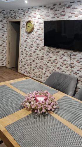 TV a/nebo společenská místnost v ubytování Hannah