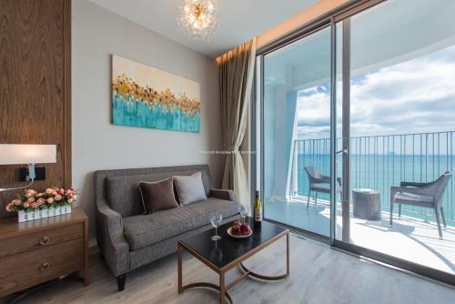 Χώρος καθιστικού στο Handy Panorama Nha Trang Condotel