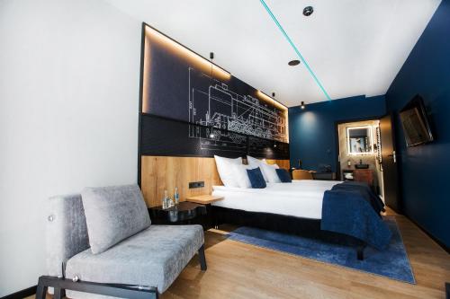 Postel nebo postele na pokoji v ubytování Hotel M23