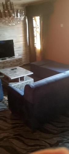 a living room with a couch and a table at G4 property venture in Ijoko