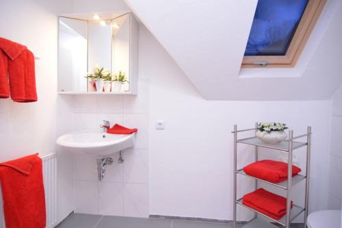 Een badkamer bij Haus Oberkirchen