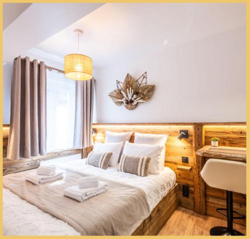 Postel nebo postele na pokoji v ubytování Studio I Montagne I Cluses