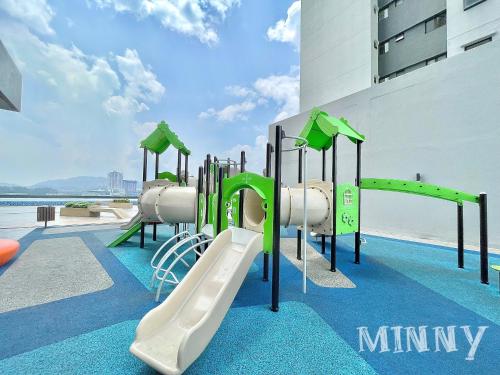 a playground with a slide on a building at MRT Balcony Netizen Couple Friendly #29 in Cheras