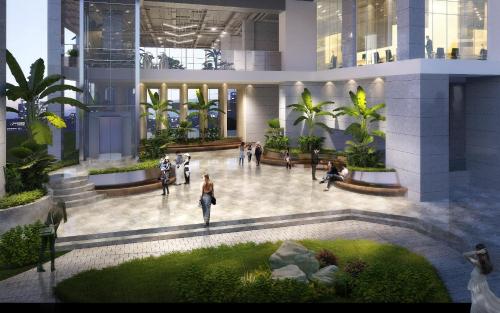 a rendering of a lobby in a building at Morgan Enmaison in Phnom Penh