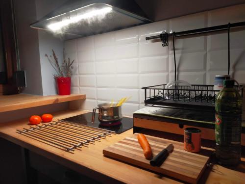 Dapur atau dapur kecil di Casa Rural Asitxo