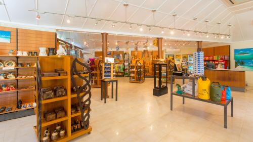 a store with a lot of products on display at Kuredu Island Resort & Spa in Kuredu