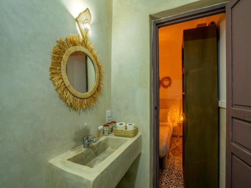 Koupelna v ubytování Riad Tarba & Spa