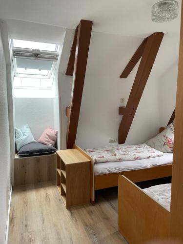 Katil atau katil-katil dalam bilik di Ferienwohnung Moderswarft