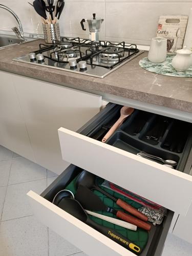 Dapur atau dapur kecil di il Portichetto