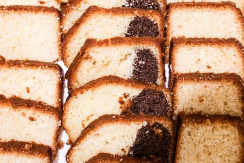 a group of brownies with chocolate on top at Albergo Firenze in Florence
