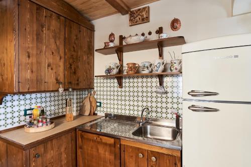 Dapur atau dapur kecil di Conte Moro, ospitalità in Vanoi
