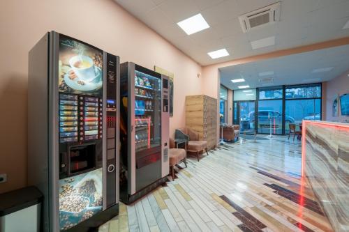 a room with two vending machines in a building at WOW studios for rent - bul Montevideo 25A - B in Sofia