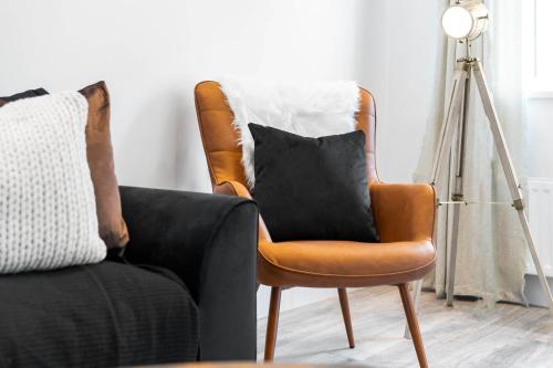 Χώρος καθιστικού στο Stylish Apartment - Free Wifi & Netflix - On Street Parking - Double Bed - 49aG