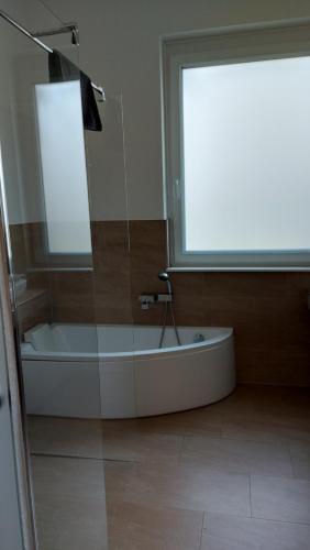 Koupelna v ubytování Haus Bohne