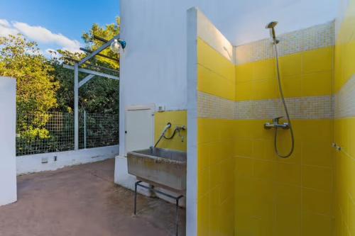 A bathroom at Casa della Cupa