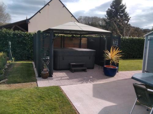 Zahrada ubytování 6bis rue de la boussaquiere st broladre