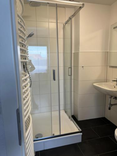 Koupelna v ubytování Hotel Rademacher