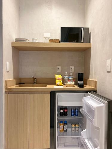 Кухня или мини-кухня в Casa Quiote Hotel Boutique City Center based - Adults Only
