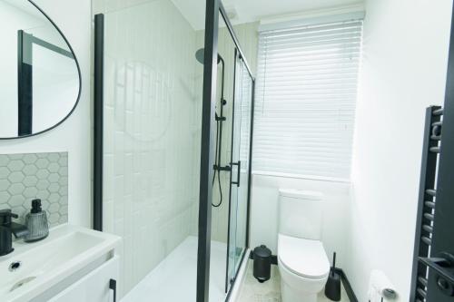 Ένα μπάνιο στο Lamara Deluxe Apartments, Liverpool