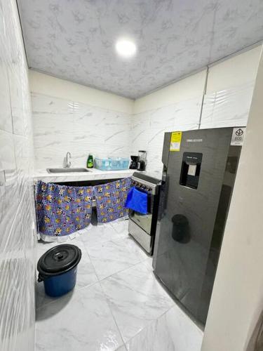 Kuchyň nebo kuchyňský kout v ubytování Perfecta Casa Cercana a Basílica