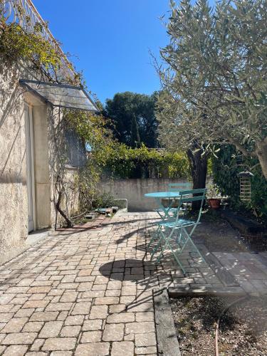 Bazén v ubytování Confortable studio au calme avec accès piscine et parking nebo v jeho okolí