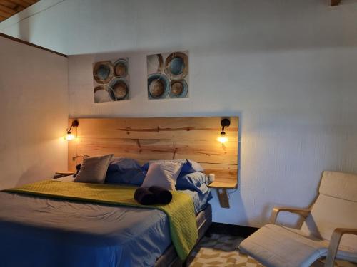Ένα ή περισσότερα κρεβάτια σε δωμάτιο στο Casas Cristalinas (Ideal para 4 a 5 personas)