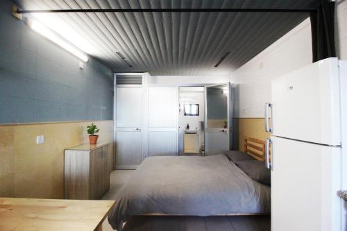 Kuchyň nebo kuchyňský kout v ubytování Seafront Beachroom