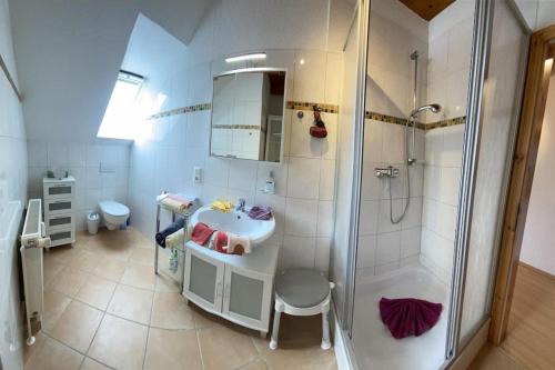 Et badeværelse på Villa Musica Juist - Chopin