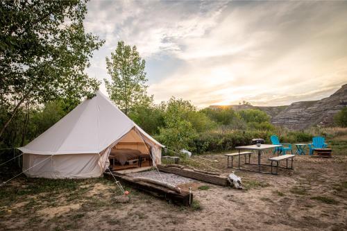 Příroda nedaleko luxury tent