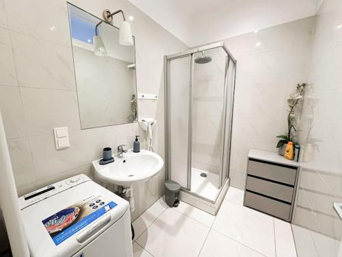Ett badrum på W Apartment - Brigittenau Area MM29
