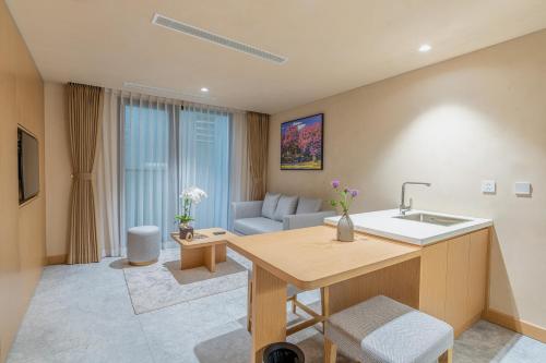Khu vực ghế ngồi tại The Five Suites Lilas