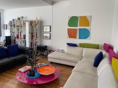 Guest room in a green setting