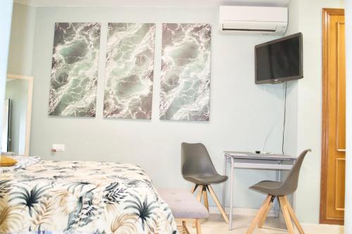 TV a/nebo společenská místnost v ubytování Classy Studio