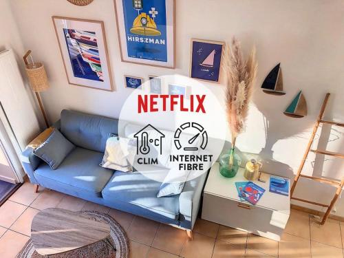 Duplex Cosy à 4 min des plages