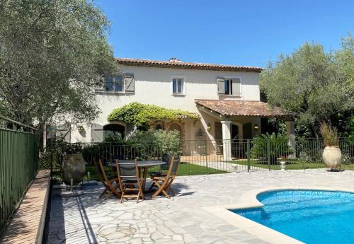Hồ bơi trong/gần Maison avec piscine sur les hauteurs de Valbonne