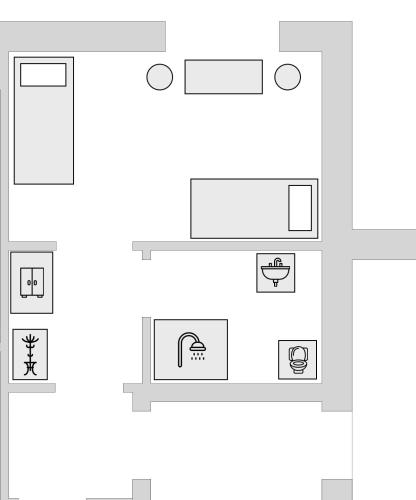 um diagrama das fases de um edifício em Pension / Gaststätte zum Minigolfplatz em Versmold