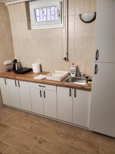 Kuchyňa alebo kuchynka v ubytovaní Szilvásváradi Kemencés Apartmanok