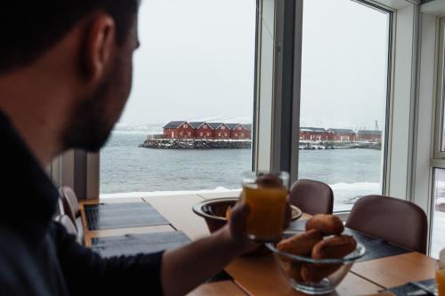 ロッジの敷地内または近くでの食事または食べ物