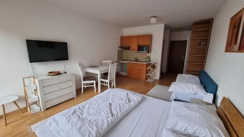 Fatrapark 2 Apartments Houseにあるベッド