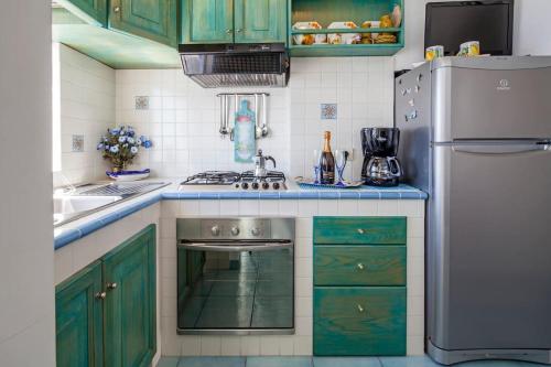 Køkken eller tekøkken på Divina Costiera Praiano